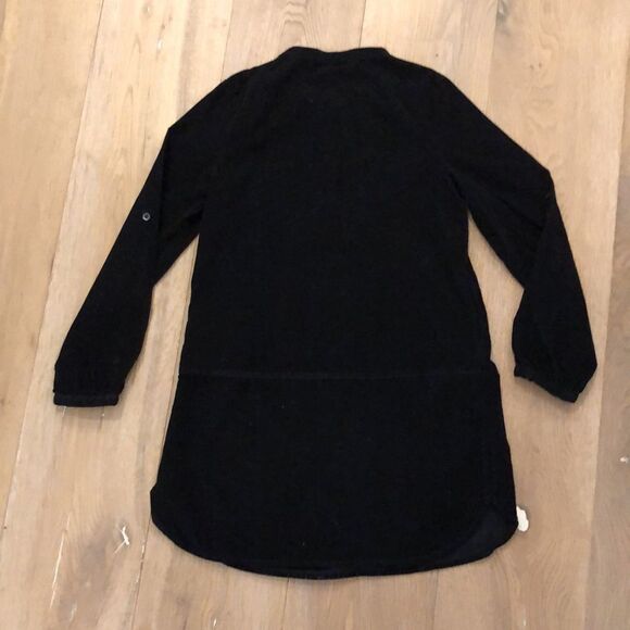 GapKids Black Corduroy Dress with Pocket Detail and Ruffles with Front Buttons - Picture 7 of 7